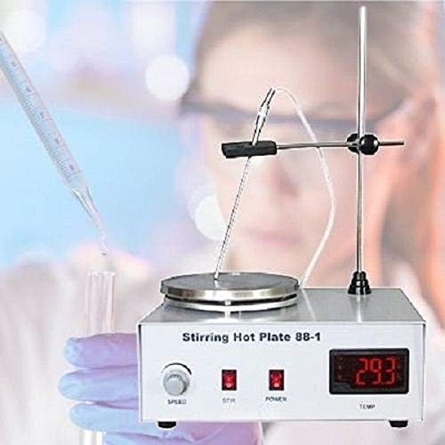 Magneetmixer – Magneetroerder – Magnetische Roerder – Laboratoriumroerder – Roerplaat Met Verwarmingsplaat – Traploze Snelheids- En Temperatuurregeling – LED-Indicatie