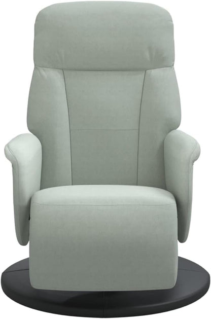 Verstelbare Fauteuil – Relaxfauteuil – Leunstoel – Draaifauteuil – Tv Stoel – 360 Graden Draaibaar – Fluwelen Bekleding Lichtgrijs