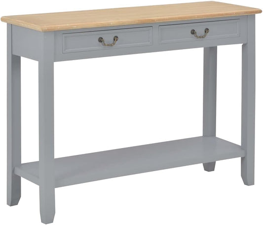vidaXL Wooden Wall Table Grey Sideboard Side Table Wall Cabinet Side Cabinet Cabinet Table