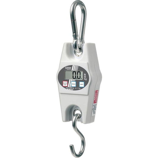 KERN HCB 200K500 Hangweegschaal (weegbereik 200 kg, afleesbaarheid 500 g, hold-functie, universele weegschaal, voor controlewegen bij ontvangst/uitgang)