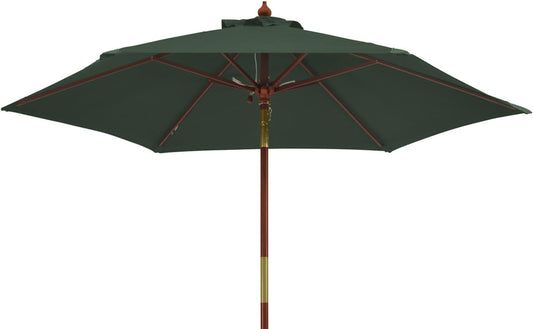 Kai Wiechmann Parasol 240 cm groen kantelbaar winduitlaat UV-bescherming 50, groen, 240 cm