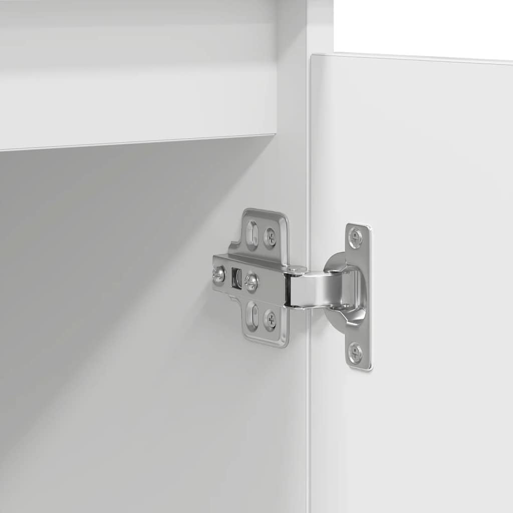 vidaXL Dressoir met lades 100,5x35x76 cm spaanplaat wit, opbergkast, dressoirkast, gangkast, buffetkast, keukenopbergkast, woonkamer opbergkast