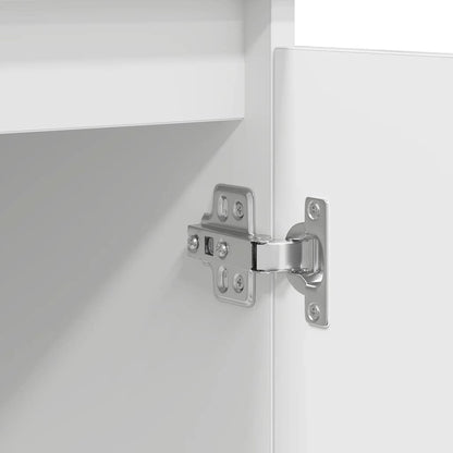 vidaXL Dressoir met lades 100,5x35x76 cm spaanplaat wit, opbergkast, dressoirkast, gangkast, buffetkast, keukenopbergkast, woonkamer opbergkast