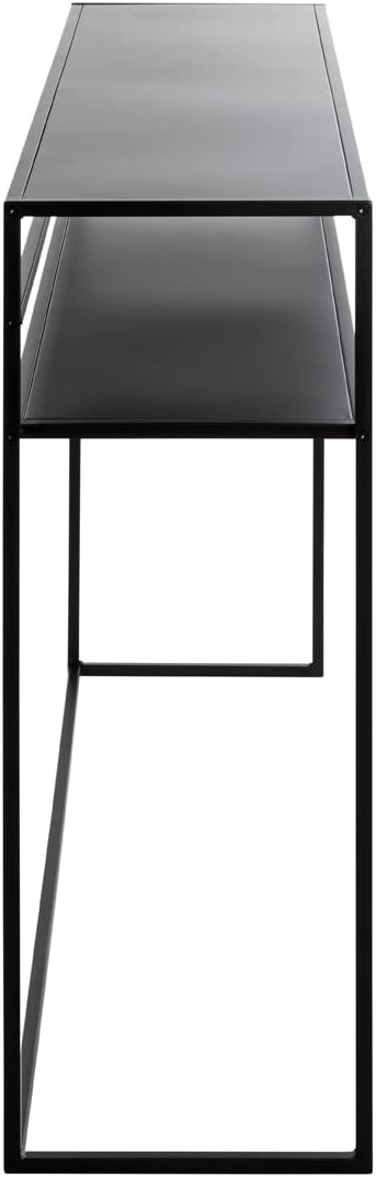 HAKU Console zwart, metaal - Maat: B 112 cm x H 81 cm x D 28 cm, Stijl: Modern