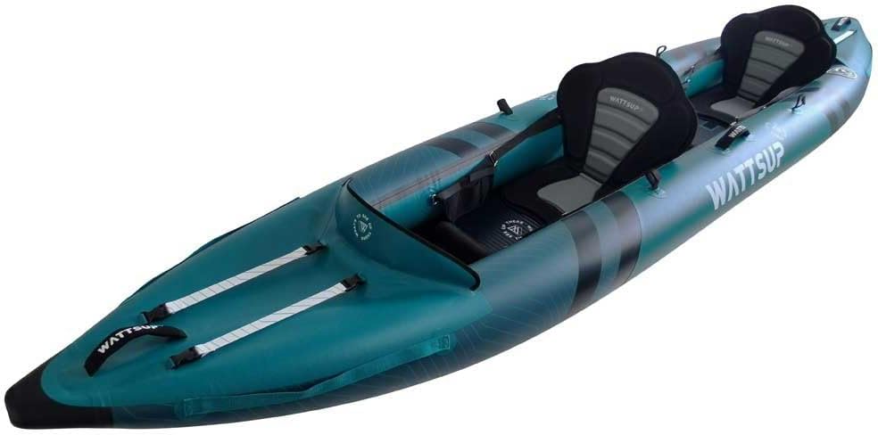 Kayak Opblaasbare Wattsup COD 2-zits – 410 x 85 cm (13'4 inch x 33 inch) – PVC gelamineerd + Dropstitch – compleet pakket – max. 220 kg