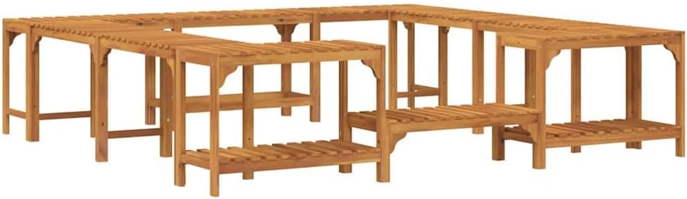 vidaXL Hot Tub Environment Brown 230 x 230 cm - QUORE