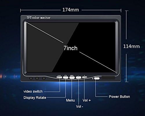 12 mm lens, CMOS-achteruitrijcamera + 7 inch TFT-lcd-scherm, automonitor, remlicht, auto, dak, achteruitrijcamera voor Van dakcamera, Mercedes Benz, Sprinter W906/VW Crafter Caravelle 2007-2015