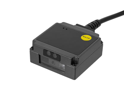 HD203 Industriële 1D/2D QR- en barcodelezer, metalen behuizing, USB, virtuele COM, automatisch en handmatig scannen, valbestendigheid tot 1,2 meter
