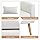 2-zits bank – tweezitsbank – loveseat – kleine bank – zitbank – compact ontwerp – stevig houten frame – wit