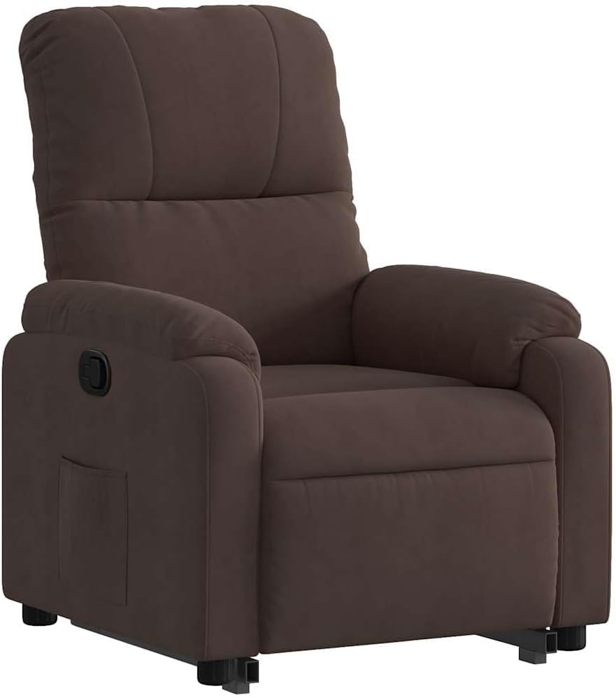 Relaxstoel Met Opstahulp – TV-Stoel – Ligstoel – Enkele Stoel – Relaxfauteuil – Elektrische Opstahulp – Microvezelweefsel – Verstelbare Rugleuning Tot 135°