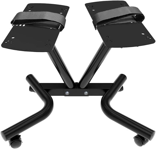 Ativafit Adjustable Dumbbell Stand Fitness Dial Dumbbell Rack with Adjustable Strap for Home Gym Set - QUORE