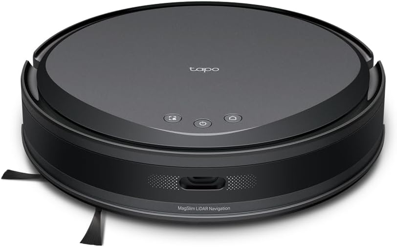 Tapo RV20 Max, 4-in-1 robotstofzuiger en dweil, 5300 Pa ultrastofzuiger, MagSlim LiDAR navigatie, IQ + Smart Cleaning, ultradun design 83 mm, reiniging aanpasbaar met app, Alexa en Google