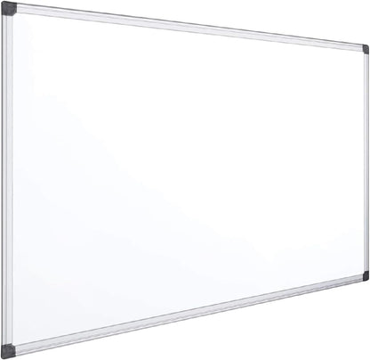 Whiteboard, magneetbord met aluminium frame, glad oppervlak, gemakkelijk te verwijderen, bord voor notities, tekenen, leren of organiseren, gereedschap voor kantoor en school - gastronomie (3u, 90 x