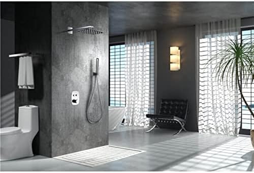 Thermostaat Douche Set – Douchekraan – Regendouche – Handdouche – Doucheset – Veiligheidsthermostaat 38°C – Extra Grote Regendouchekop 30x20 cm