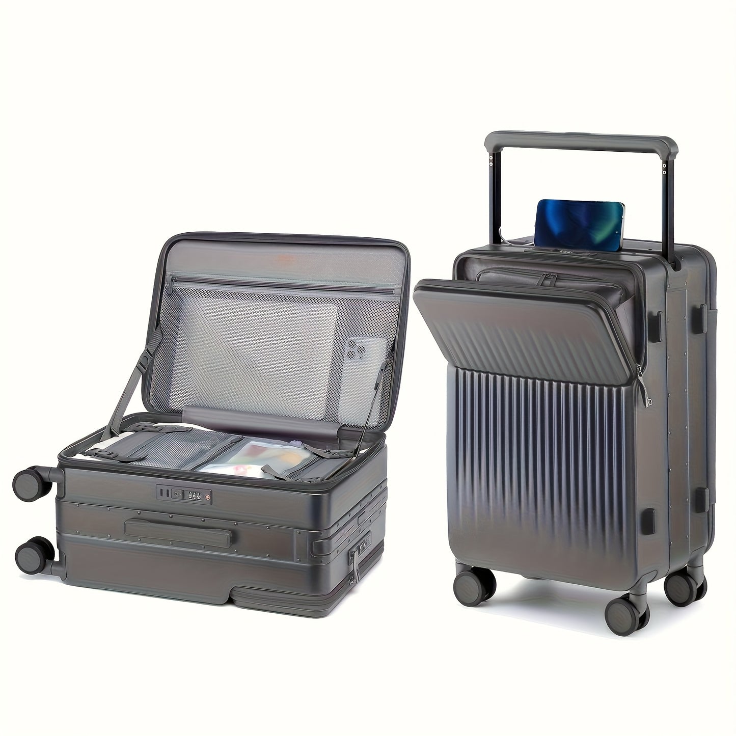Harde Koffer – Trolley – Reiskoffer – Bagagekoffer – Cabin Koffer – 20 Inch – Lichtgewicht PP Met TSA Slot