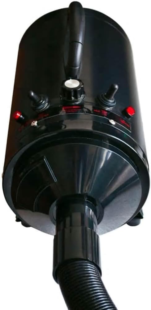 vidaXL Pet Hair Dryer Double Motor Hair Dryer Pet Dryer Black
