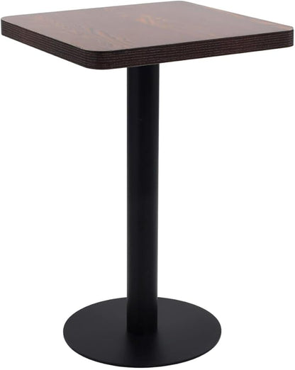 Bistro Tafel – Eettafel – Terrastafel – Bistrotafel – Koffietafel – Compact 50x50x75 cm – MDF Blad Met Stalen Poot
