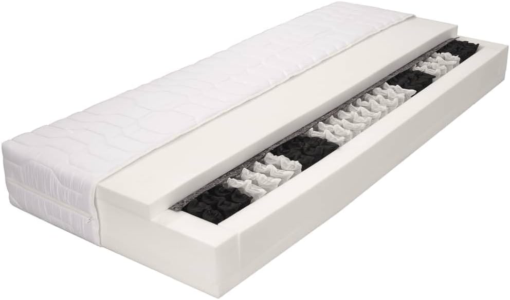 vidaXL Mattress 7 Zone 20 cm pocket spring H3 140x200 cm
