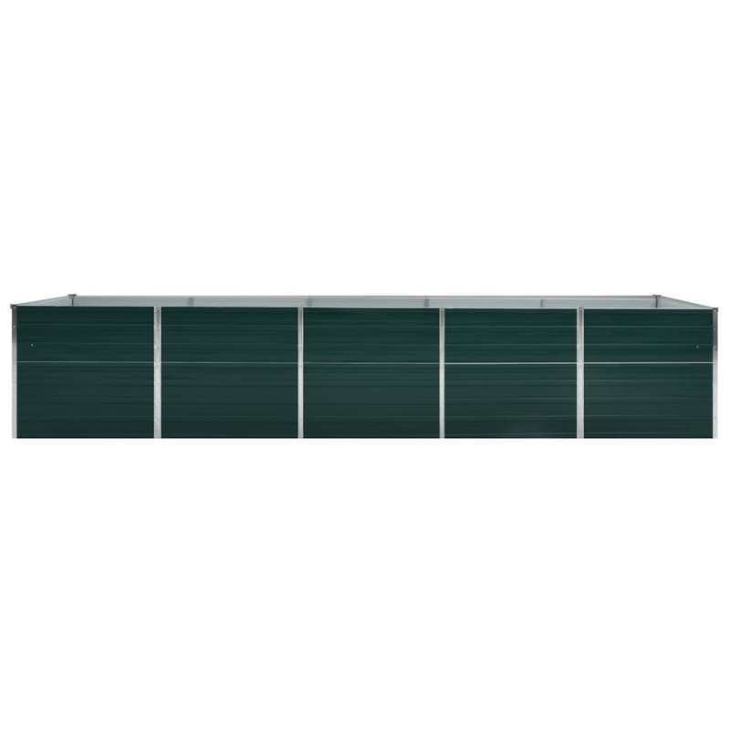Bloemenrek – Plantenrek – Plantenstandaard – Plantentafel – Bloementrap – Gegalvaniseerd Staal – 400x80x45 cm – Weerbestendig – Groen