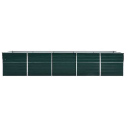 Bloemenrek – Plantenrek – Plantenstandaard – Plantentafel – Bloementrap – Gegalvaniseerd Staal – 400x80x45 cm – Weerbestendig – Groen
