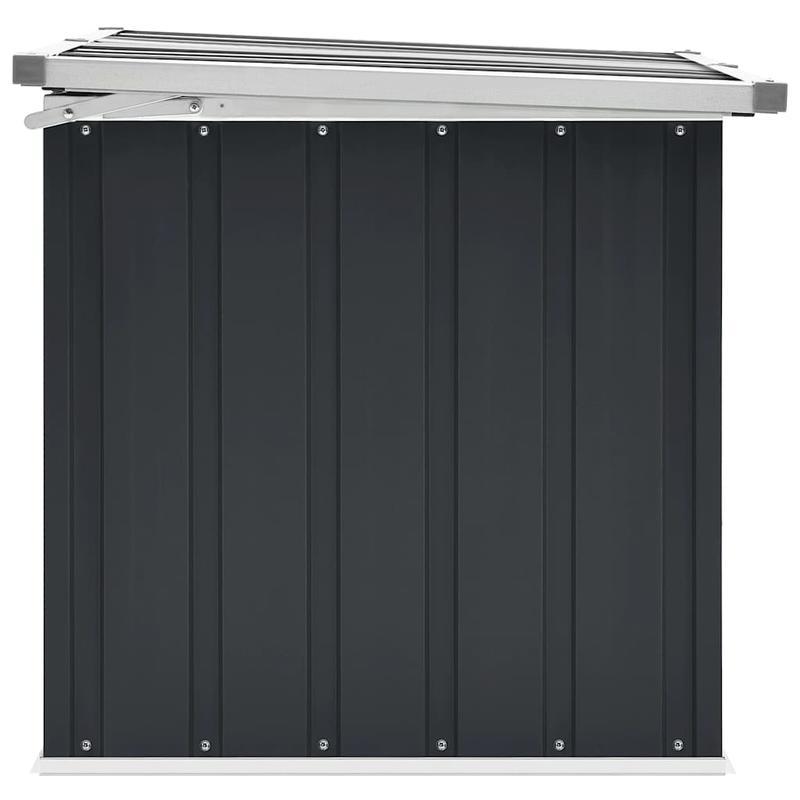 Anthracite Garden Storage Box 129x67x65cm Suitable for Outdoor Use Sturdy and Durable Convenient Storage Simple and Versatile