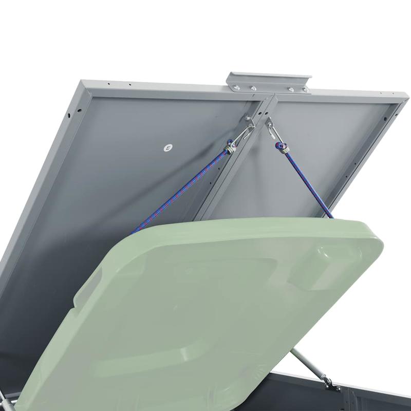 Vuilcontainer – Afvalbak – Buitenbak – Prullenbak – Container – Zware Stalen Constructie – Extra Grote Capaciteit 345x79x117 cm
