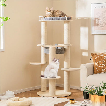 Kattenboom – Krabpaal – Klimboom – Kattenhuis – Kattenmeubel – 150 cm Hoog – Stevige Sisal Krabpalen