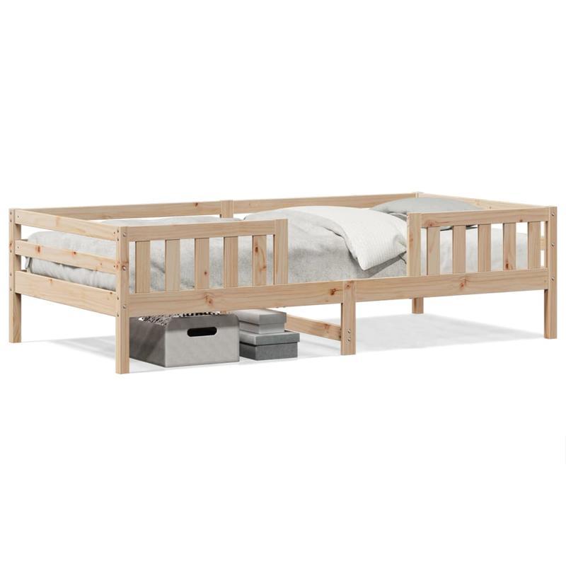 Bedframe – Ledikant – Eenpersoonsbed – Slaapkader – Houten Bed – Massief Dennenhout – Afmeting 80x200 cm – Eenvoudig te Monteren