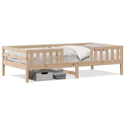 Bedframe – Ledikant – Eenpersoonsbed – Slaapkader – Houten Bed – Massief Dennenhout – Afmeting 80x200 cm – Eenvoudig te Monteren