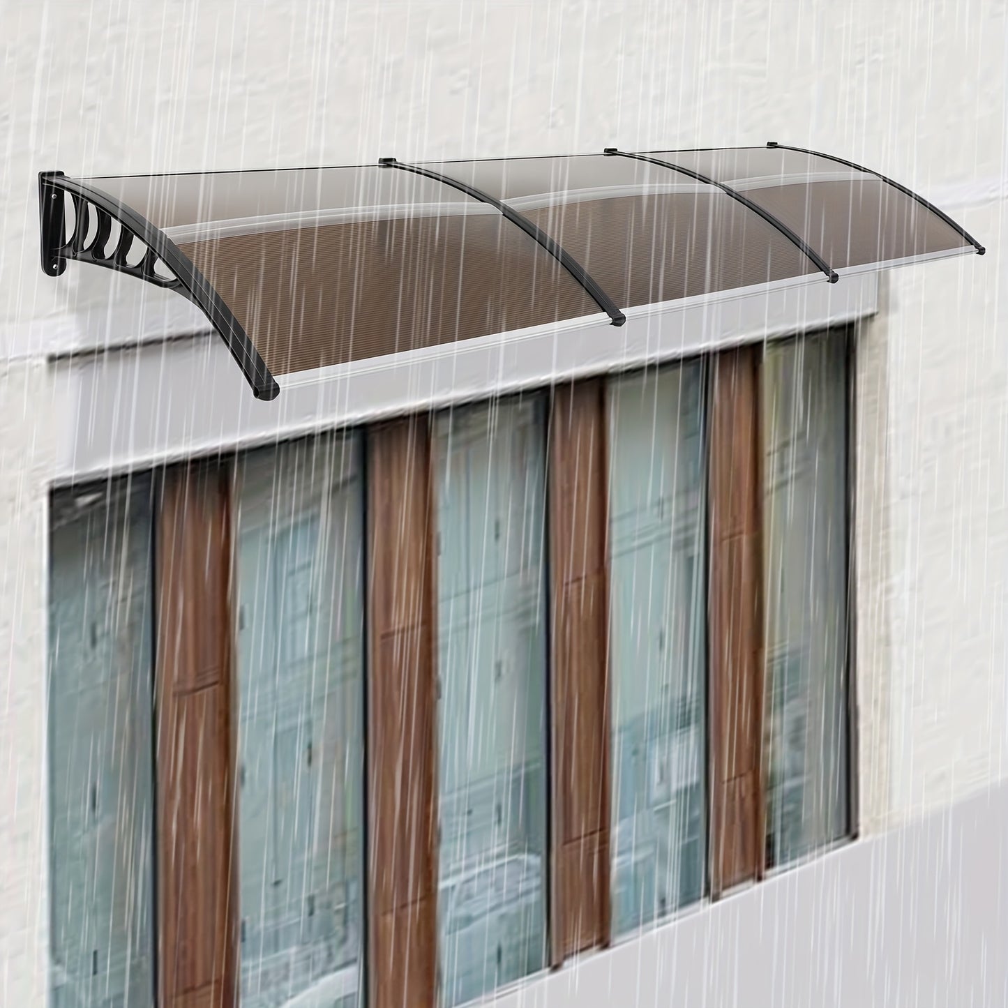 Sturdy And Durable High Stability Pre-drilled Holes Temporary Not for Permanent Purposes Removable Canopy for Front And Rear Entrances, Bike Shelters, Gazebos, Grape Arbors, Guardrails, Balconies, Windows, Patios, Garages, St