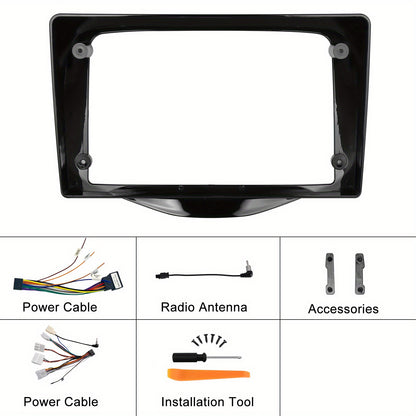 Autoradio Android 15 – Multimedia Speler – Navigatiesysteem – Touchscreen Radio – Auto Entertainment – 9 Inch HD IPS Scherm – Draadloze CarPlay & AHD Achteruitrijcamera
