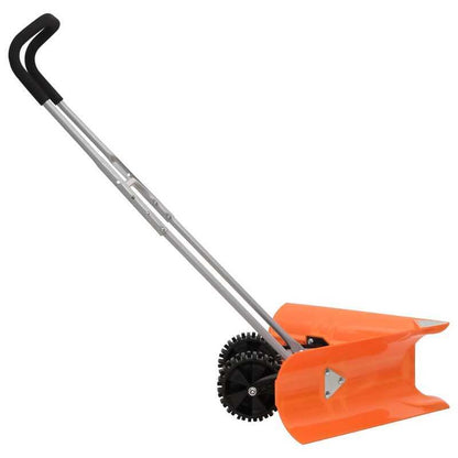 Sneeuwschep – Sneeuwruimer – Sneeuwschuiver – Tuinschep – Sneeuwblazer – Verstelbare Steel Tot 120 cm – Duurzaam Oranje Staal