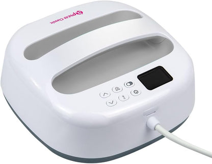 plottiX PL0301014 iXpress Classic 2-transferpers, 22,5 x 22,5 cm, metaal, wit, compact