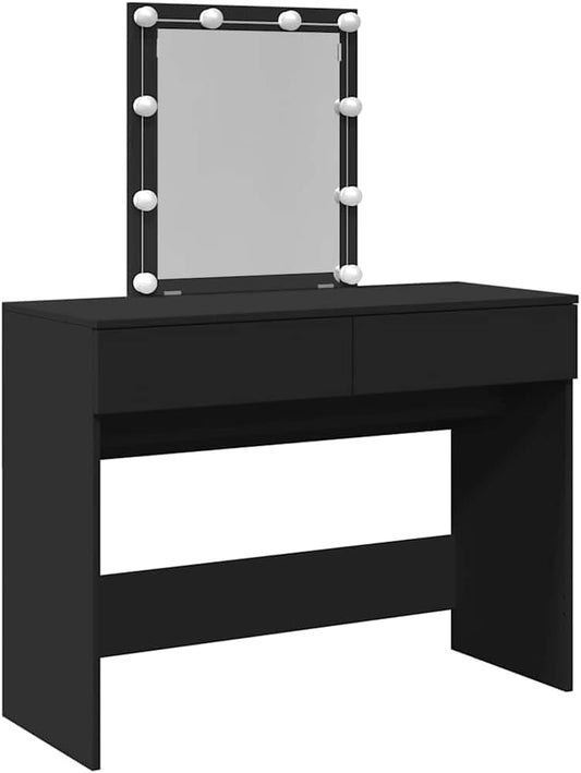 vidaXL Dressing table with LED lighting 100x40x130 cm sonoma oak-coloured, dressing table, hood table, make-up table, dressing table, dressing table