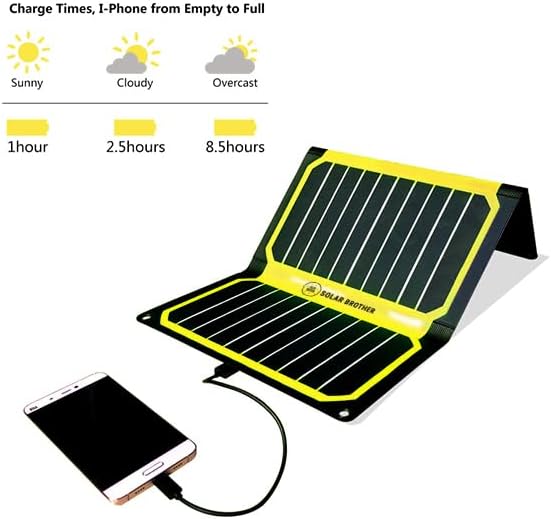 SUNMOOVE 16 W SOLAR BROTHER zonne-oplader, opvouwbaar, zonnepaneel, USB-poort 3,2 A, USB-kabel inbegrepen