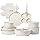JEETEE Pots and Pans Set Non Stick 20 pieces, Kitchen Cookware Sets with Detachable Handle, Induction Nonstick Cookware Set with Removable Handle, Stackable RV Cookware, Oven Safe, PFOA Free - QUORE