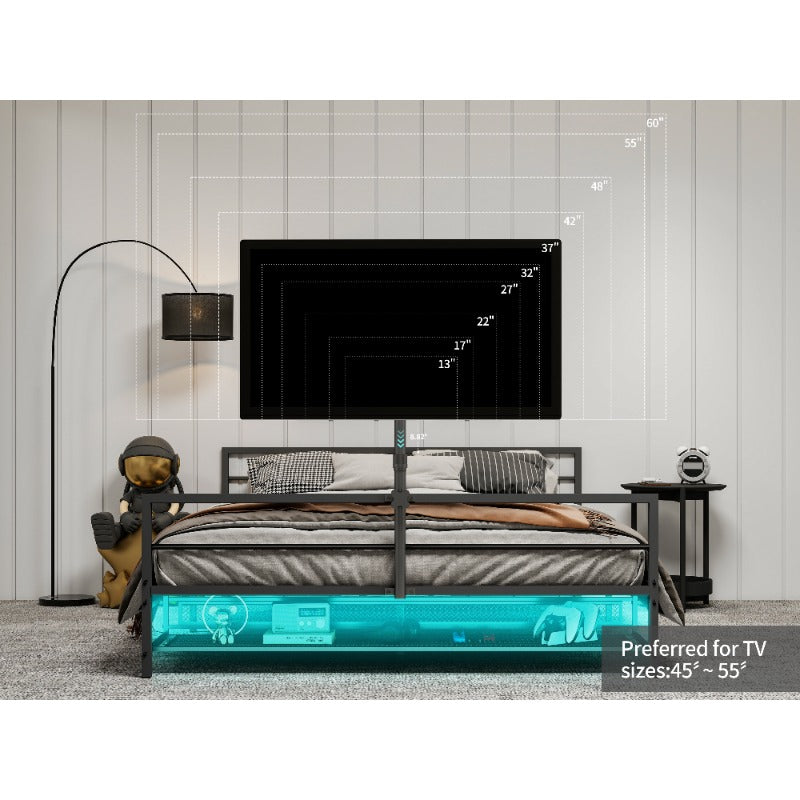 Stapelbed – Uittrekbed – 3-Slaapplaatsen Bed – Metaalbed – Ruimtebesparend Bed – Stabiel Metalen Frame – Veiligheidsrails – Eenvoudige Montage