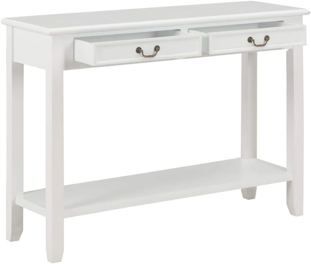 vidaXL Wall table 110x35x80 cm wood white