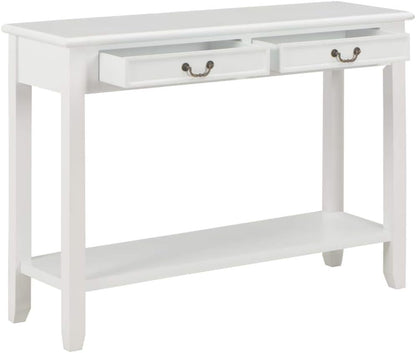 vidaXL Wall table 110x35x80 cm wood white