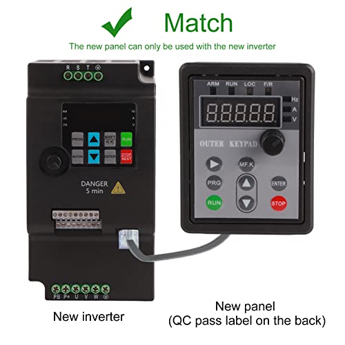 VFD Inverter frequentieomvormer, SKI780 Mini VFD 1/3 fasen frequentieomvormer voor spindelmotor toerentalregeling 220 V / 380 V, 0,75/1,5/2,2 KW (220 VAC, 0,75 KW)