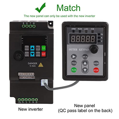 VFD Inverter frequentieomvormer, SKI780 Mini VFD 1/3 fasen frequentieomvormer voor spindelmotor toerentalregeling 220 V / 380 V, 0,75/1,5/2,2 KW (220 VAC, 0,75 KW)