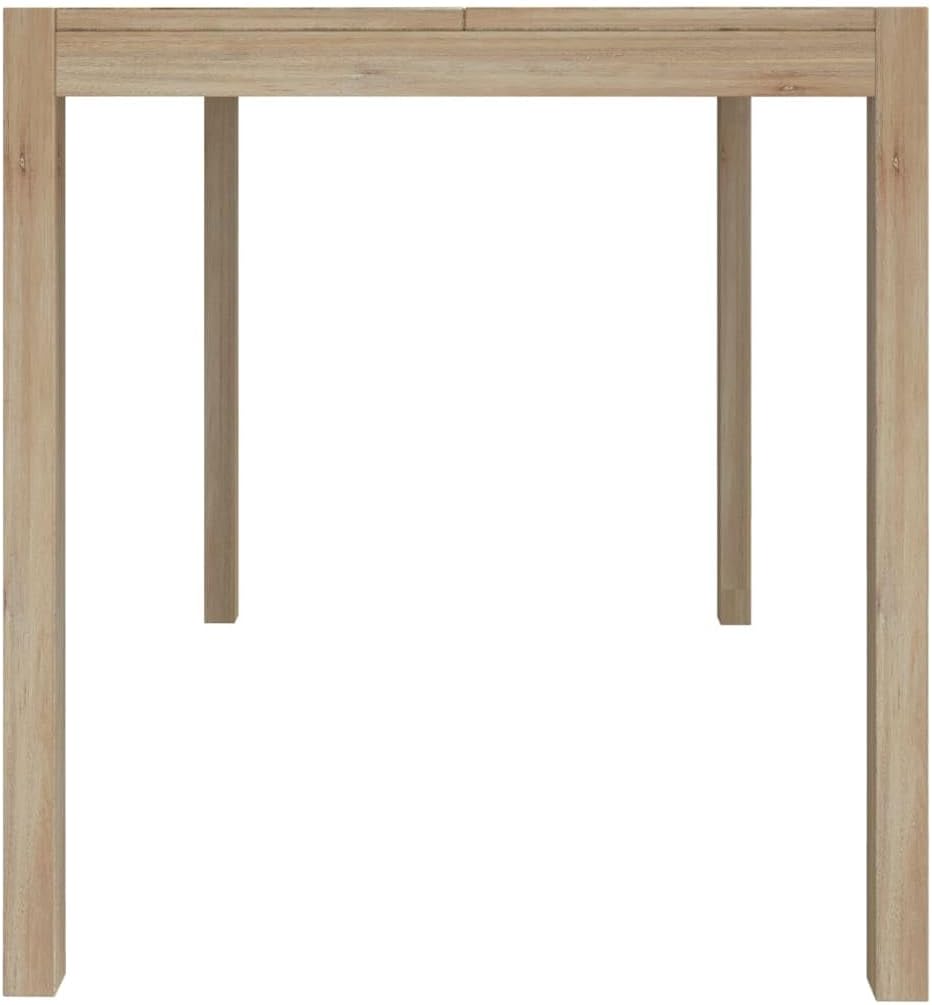 vidaXL Dining table 110x70x75 cm solid acacia wood