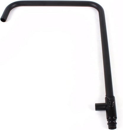 Rain Shower, Shower System, Shower Fixture, Rain Shower Set, Antique Nostalgia with Hand Shower, Wall Mounted Shower, Complete Stainless Steel, Massage Shower Panel, Retro, Round, Black - QUORE