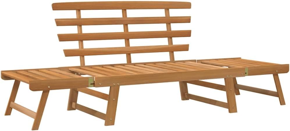 vidaXL Garden bench 2-in-1 190 cm solid acacia wood