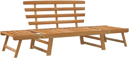 vidaXL Garden bench 2-in-1 190 cm solid acacia wood