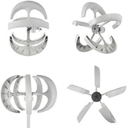 Wind Turbine Generator - 400W - 12V - Vertical Axis - With Charge Controller - Windmill for Camper Yacht - VAWT Small Windmill Free Energy With Controller for Home