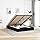 vidaXL Bed frame ottoman without mattress black 140 x 190 cm made of fabric - QUORE