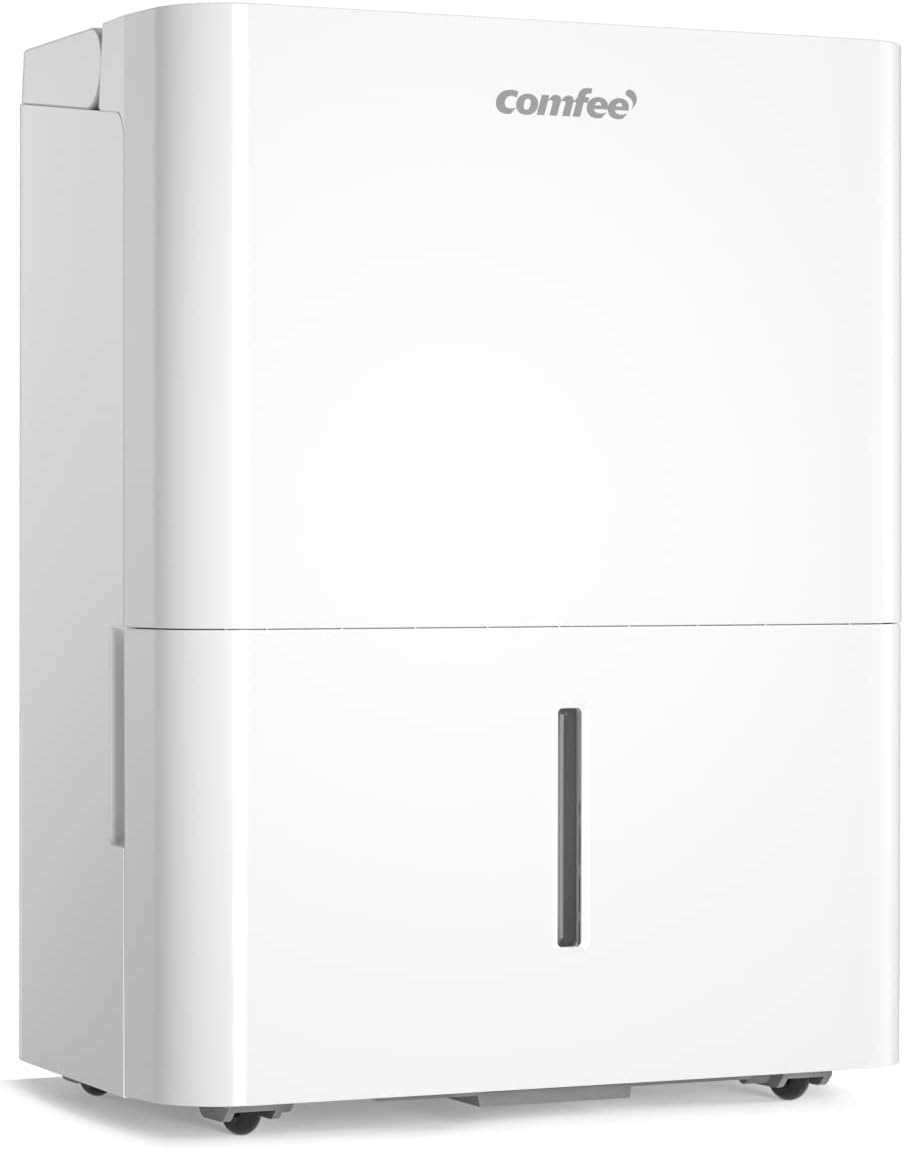 Comfee luchtontvochtiger App-compatibel wifi-bediening, ontvochtiger 20 l in 24 uur, Ruimtegrootte ca. 100 m3 (40 m2) , 170 m3/h luchtvermogen, 3 standen, MDDF-20DEN7-WF, Wit