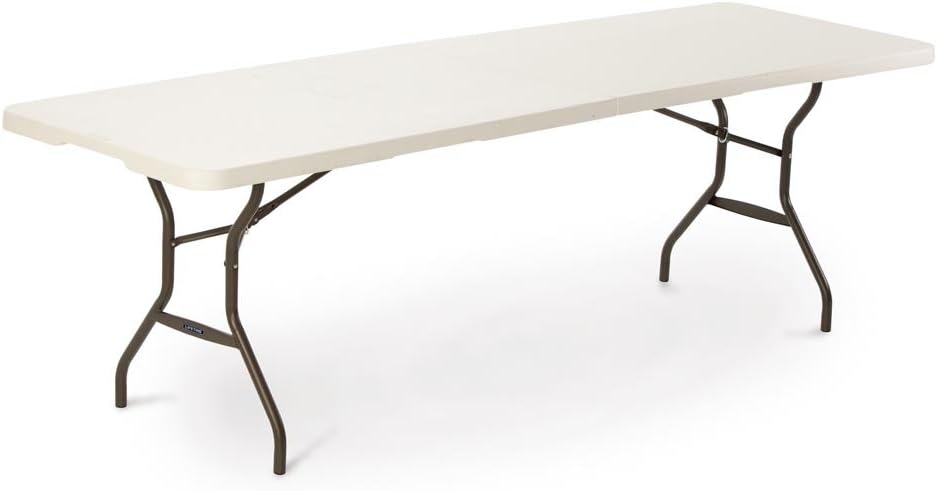 Lifetime Klaptafel, graniet, wit, 244,5 x 76,1 x 73,6 cm