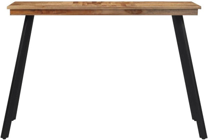 vidaXL Dining table 120x62x76cm solid teak wood, dining table, kitchen table, black dining table, table, dining table, wooden table, wooden dining table